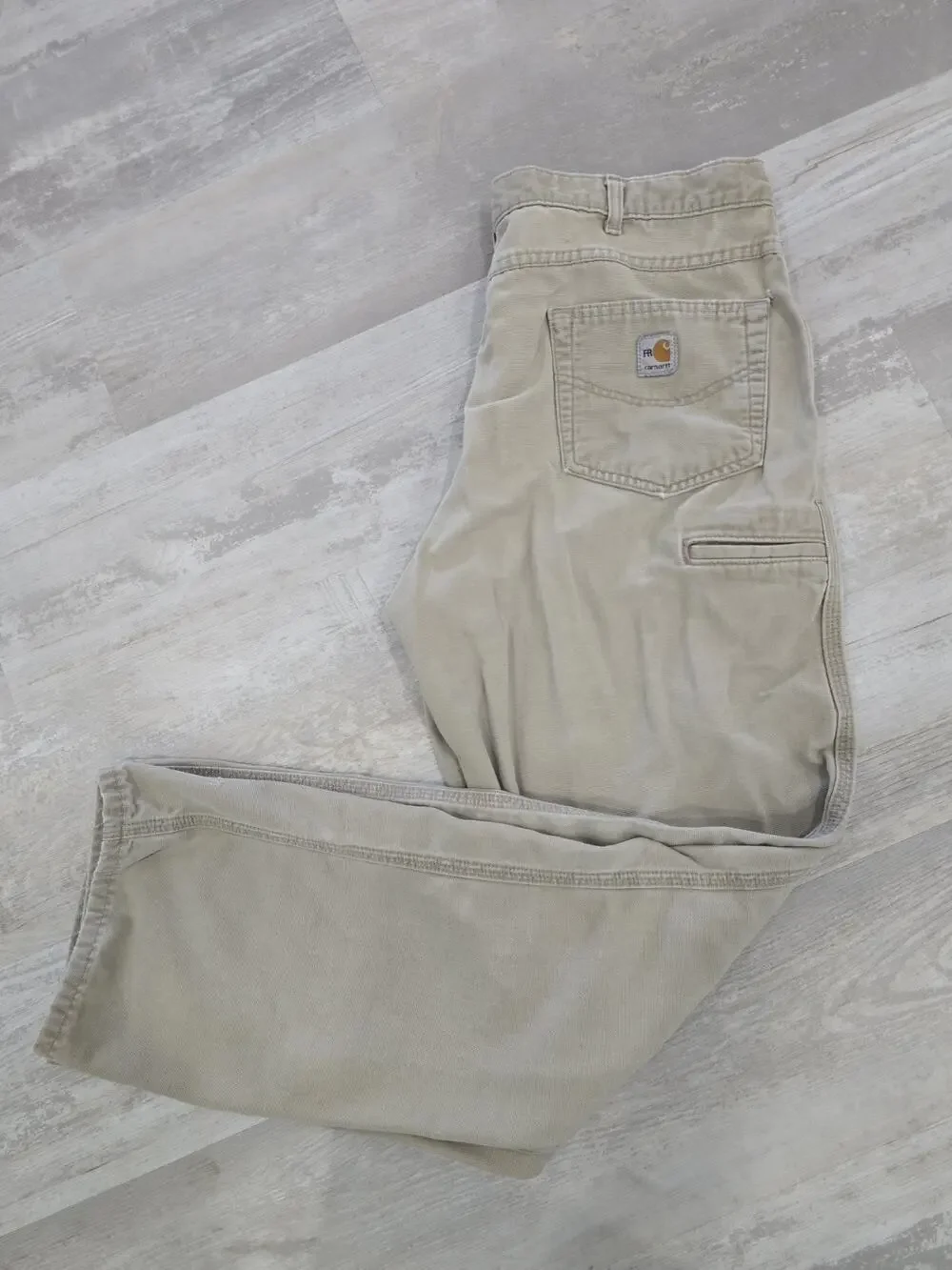 Carhartt FR Flame Resistant Loose Fit Straight Khaki Pants Men’s Size 36x34